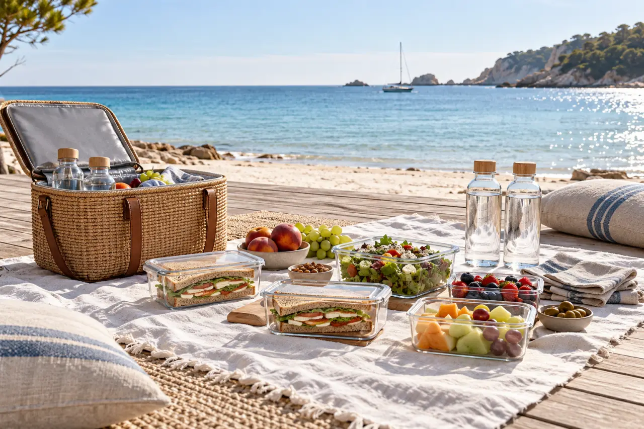Pique-nique à la plage : un repas frais, sans sable dans les sandwichs