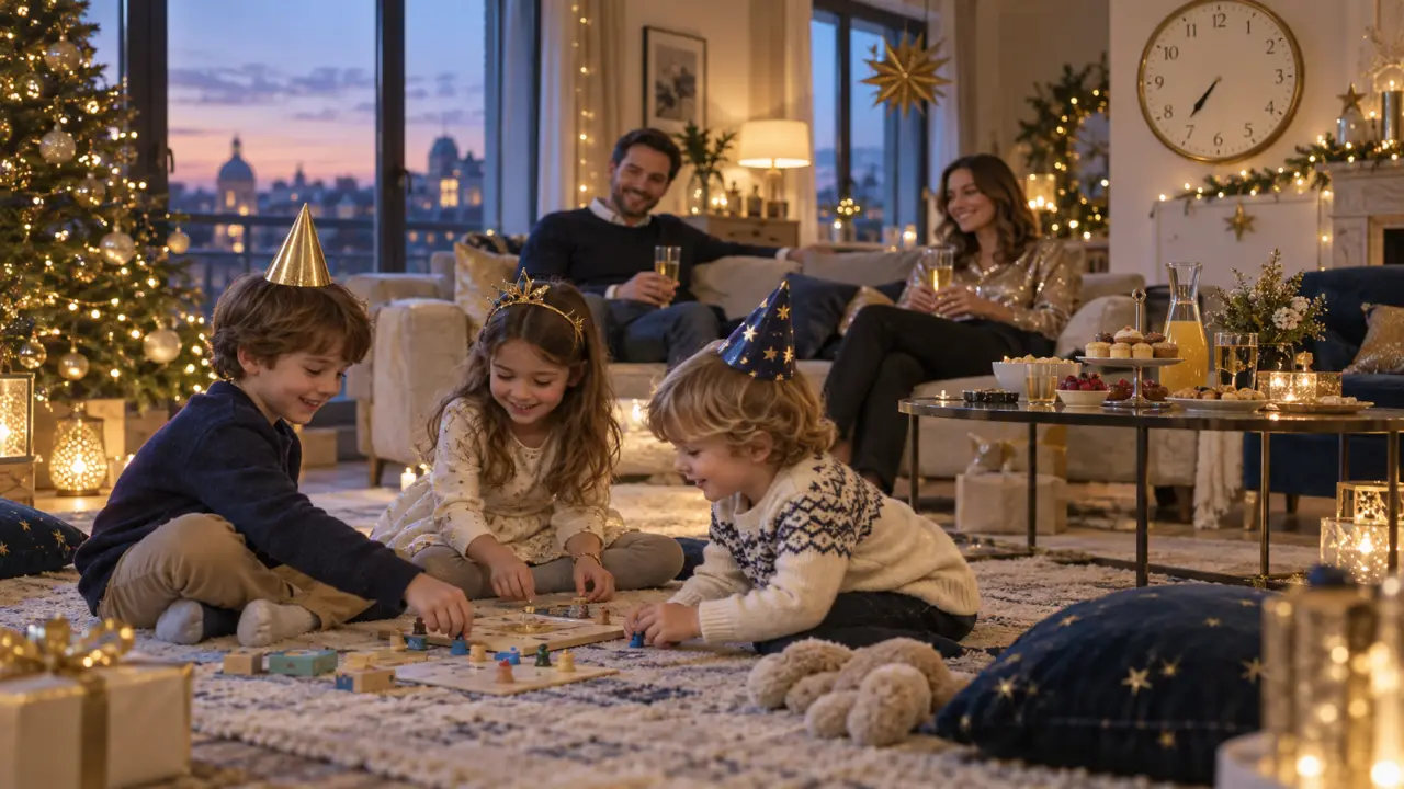 Nouvel An avec enfants : une soirée réussie commence par leur rythme