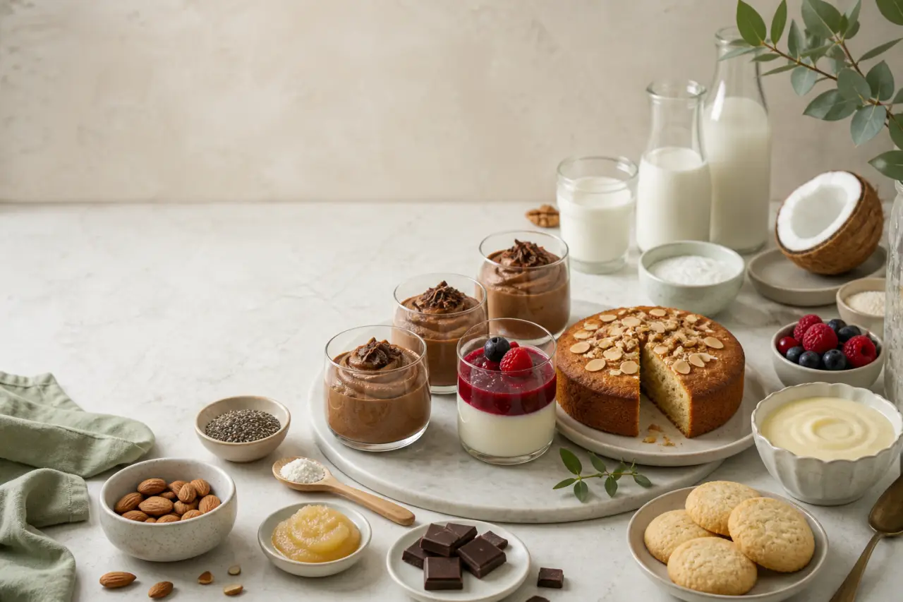 Dessert végétarien sans œufs ni lait : bases, textures et pièges à éviter