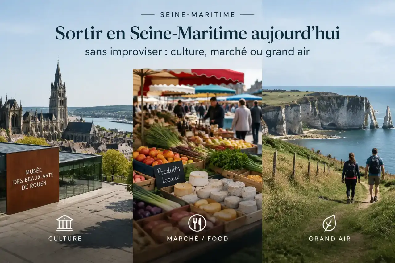 Sortir en Seine-Maritime aujourd’hui sans improviser : culture, marché ou grand air