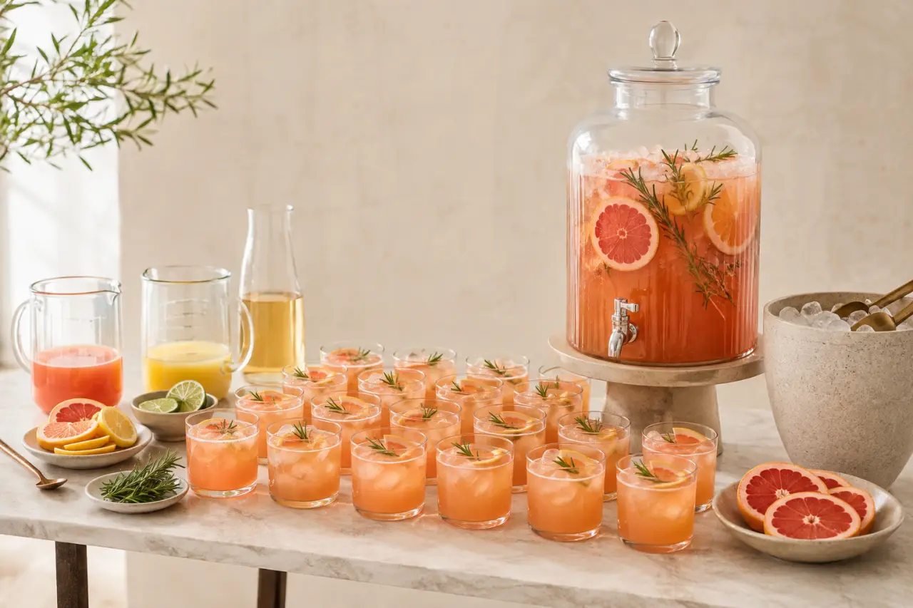 Cocktail pour 20 personnes original : dosages précis, recettes faciles et service fluide