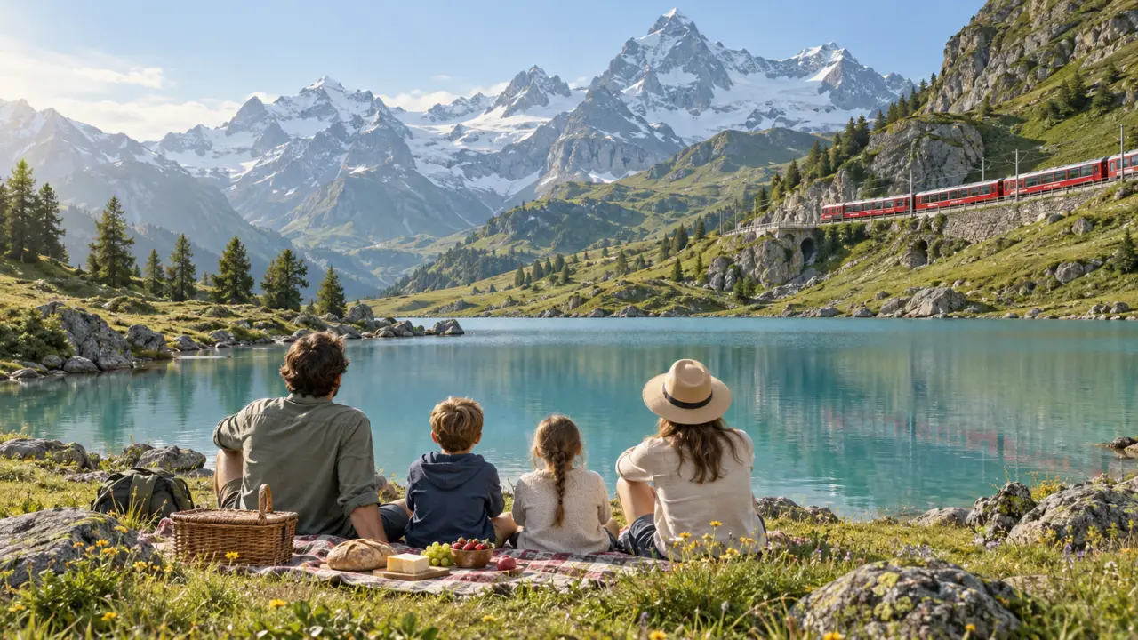 7 jours en Suisse en famille : lacs, trains et montagnes avec moins de trajets