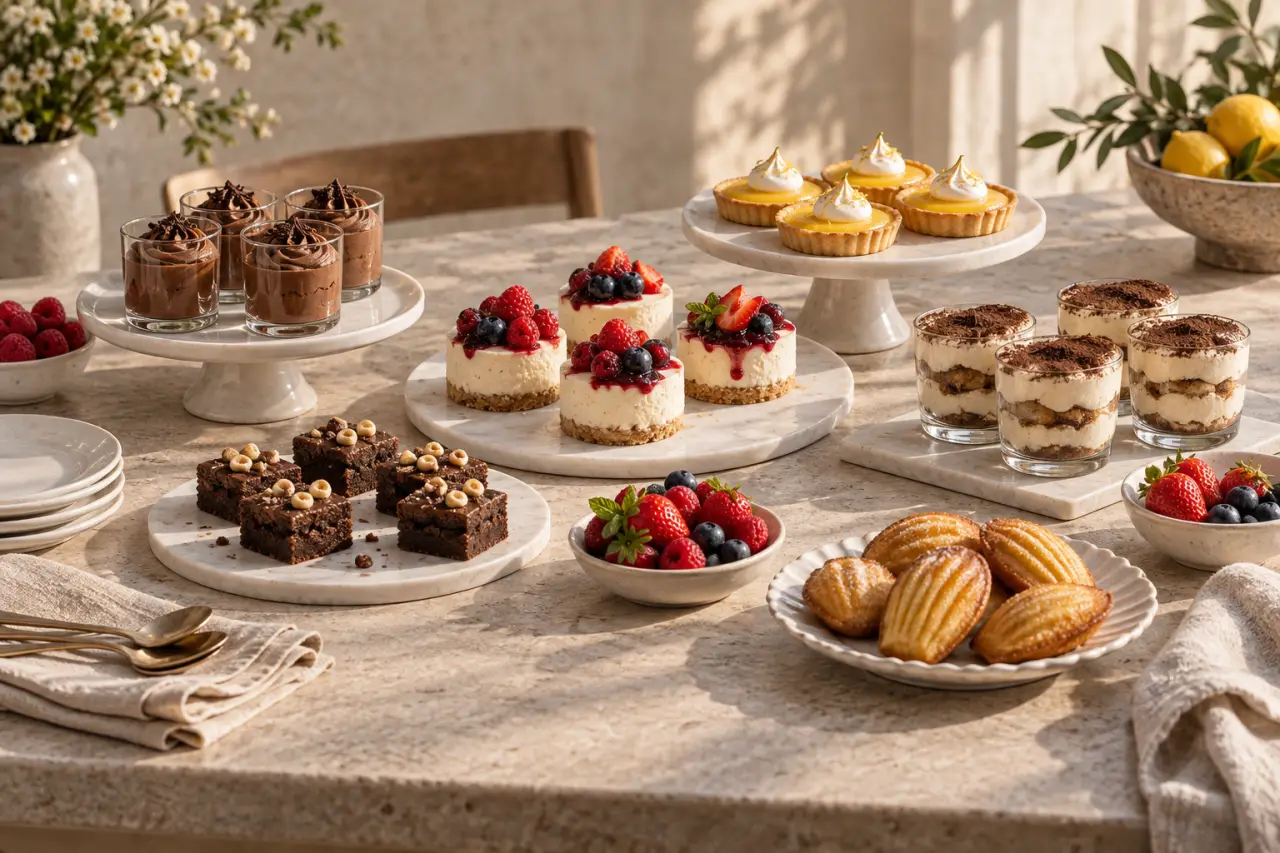 Mini desserts individuels faciles : varier les plaisirs sans passer la soirée en cuisine
