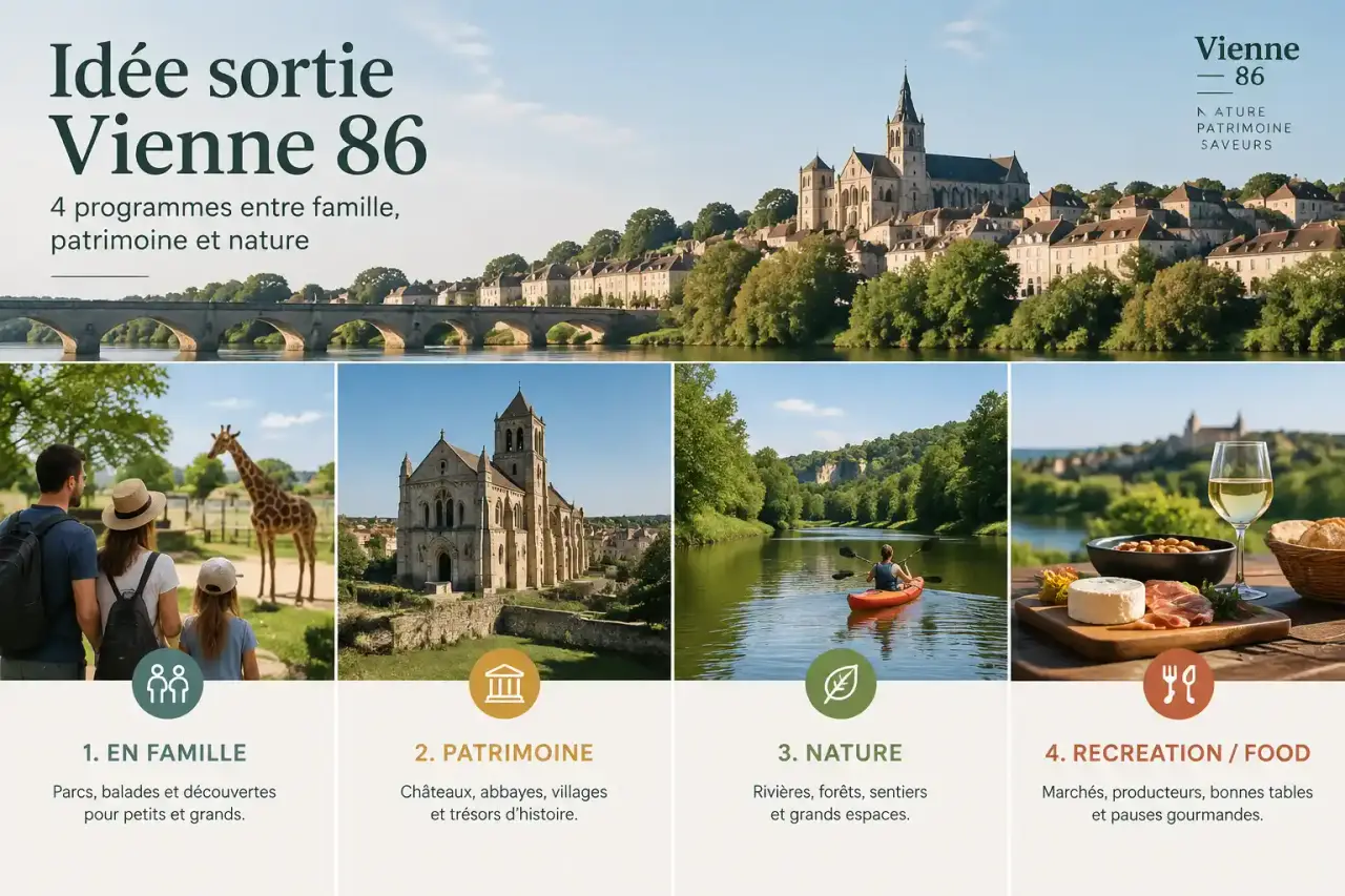 Idée sortie Vienne 86 : 4 programmes entre famille, patrimoine et nature