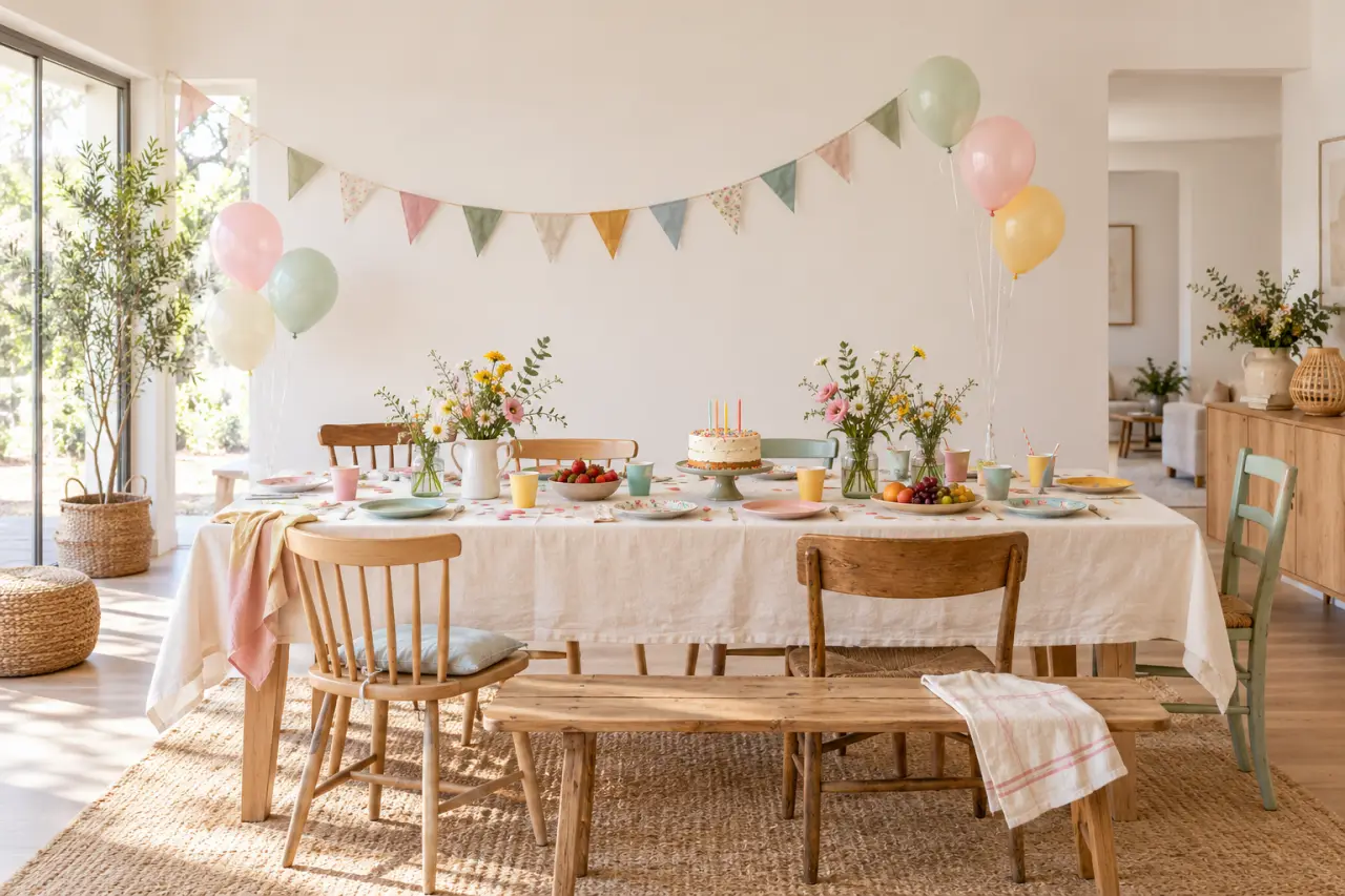 Déco anniversaire enfant : une table festive, un décor qui respire et un budget maîtrisé