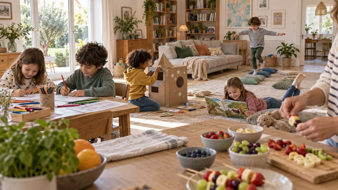 Enfants à la maison : 50 idées créatives, physiques et éducatives pour éviter les écrans