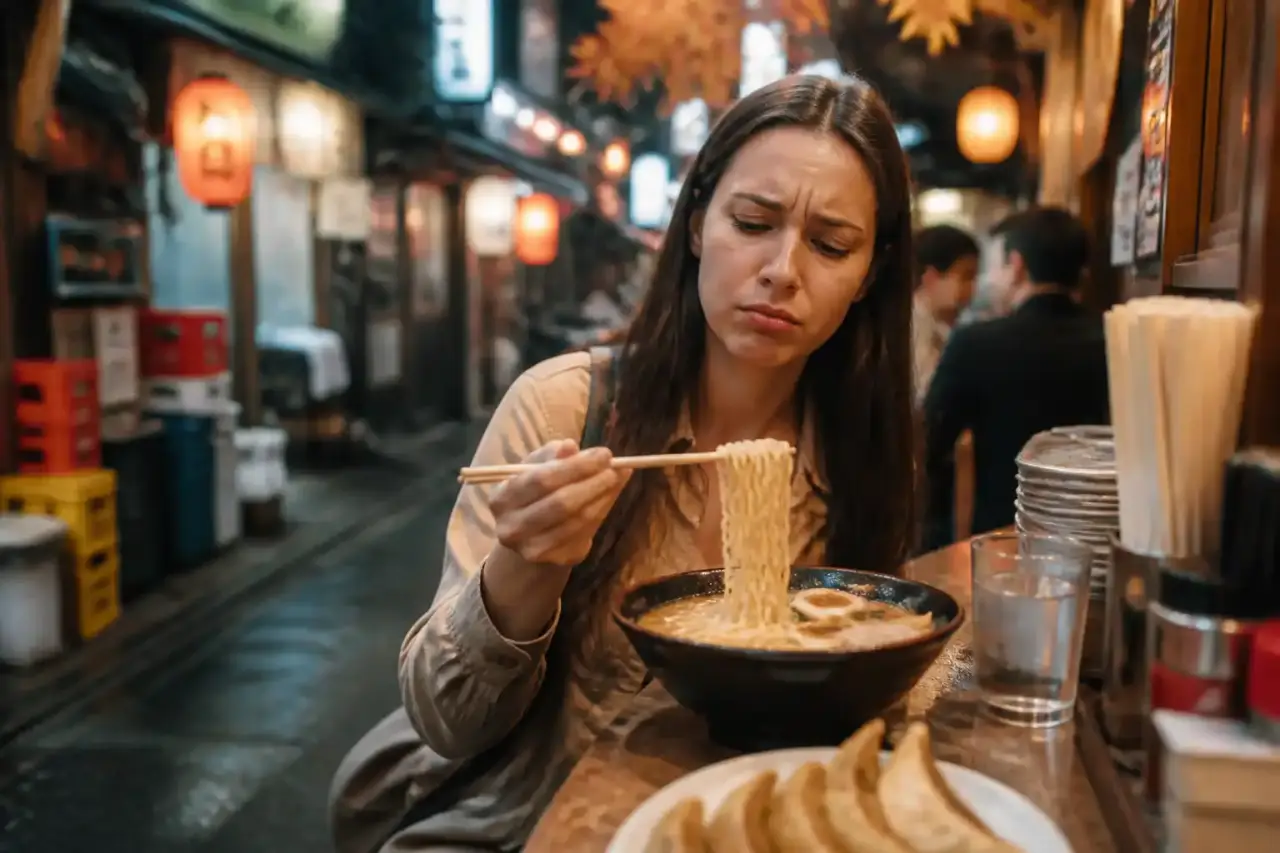 Table élégante avec plats japonais raffinés au coucher du soleil