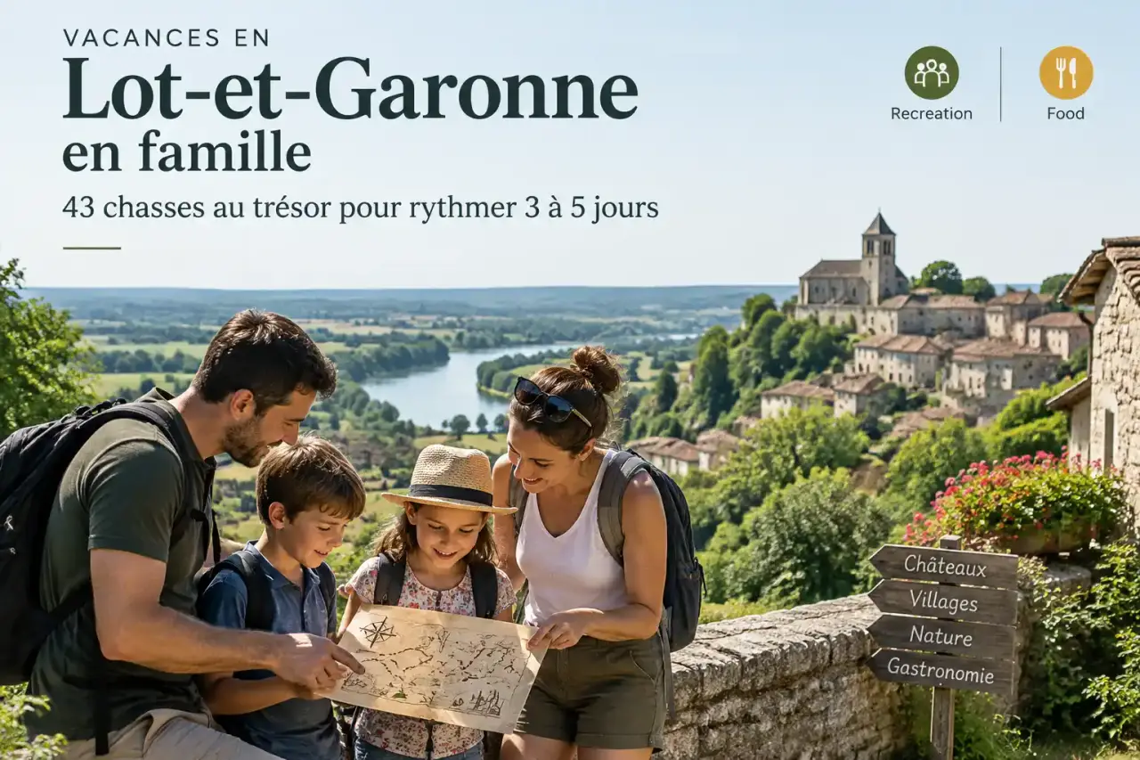 Vacances en Lot-et-Garonne en famille : 43 chasses au trésor pour rythmer 3 à 5 jours