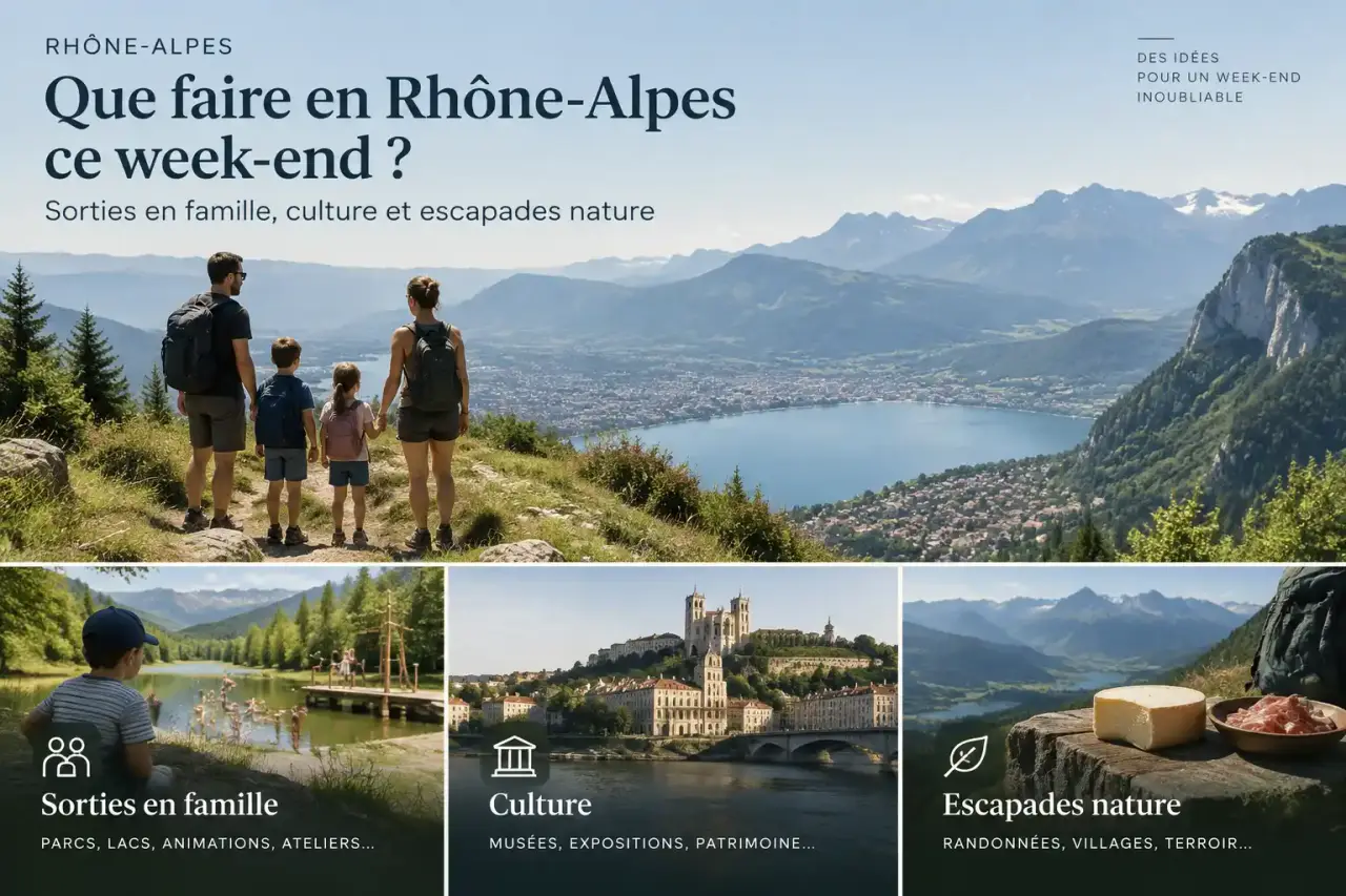 Que faire en Rhône-Alpes ce week-end ? Sorties en famille, culture et escapades nature